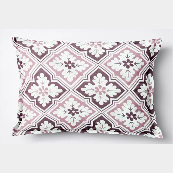 Soft Floral Print Pillow Cover Set In Magenta Online At Best prices(2 Pcs)