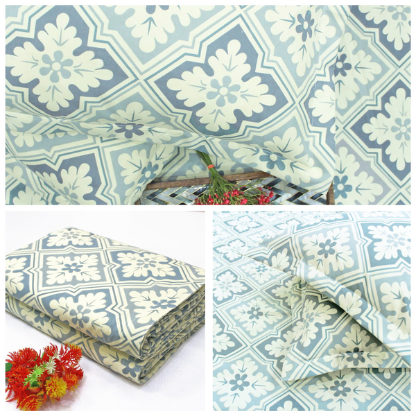 Multicolor Festive Collection Floral Dohar Bedsheet Set (4 Pc) online in India