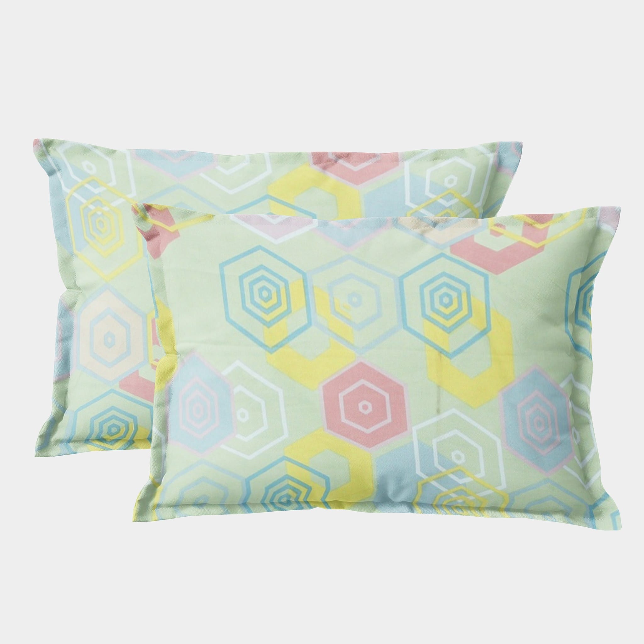 Soft Floral Print Pillow Cover Set In Multicolor Online At Best prices(2 Pcs)