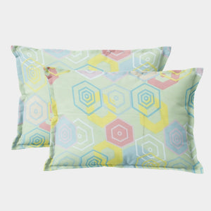 Soft Floral Print Pillow Cover Set In Multicolor Online At Best prices(2 Pcs)