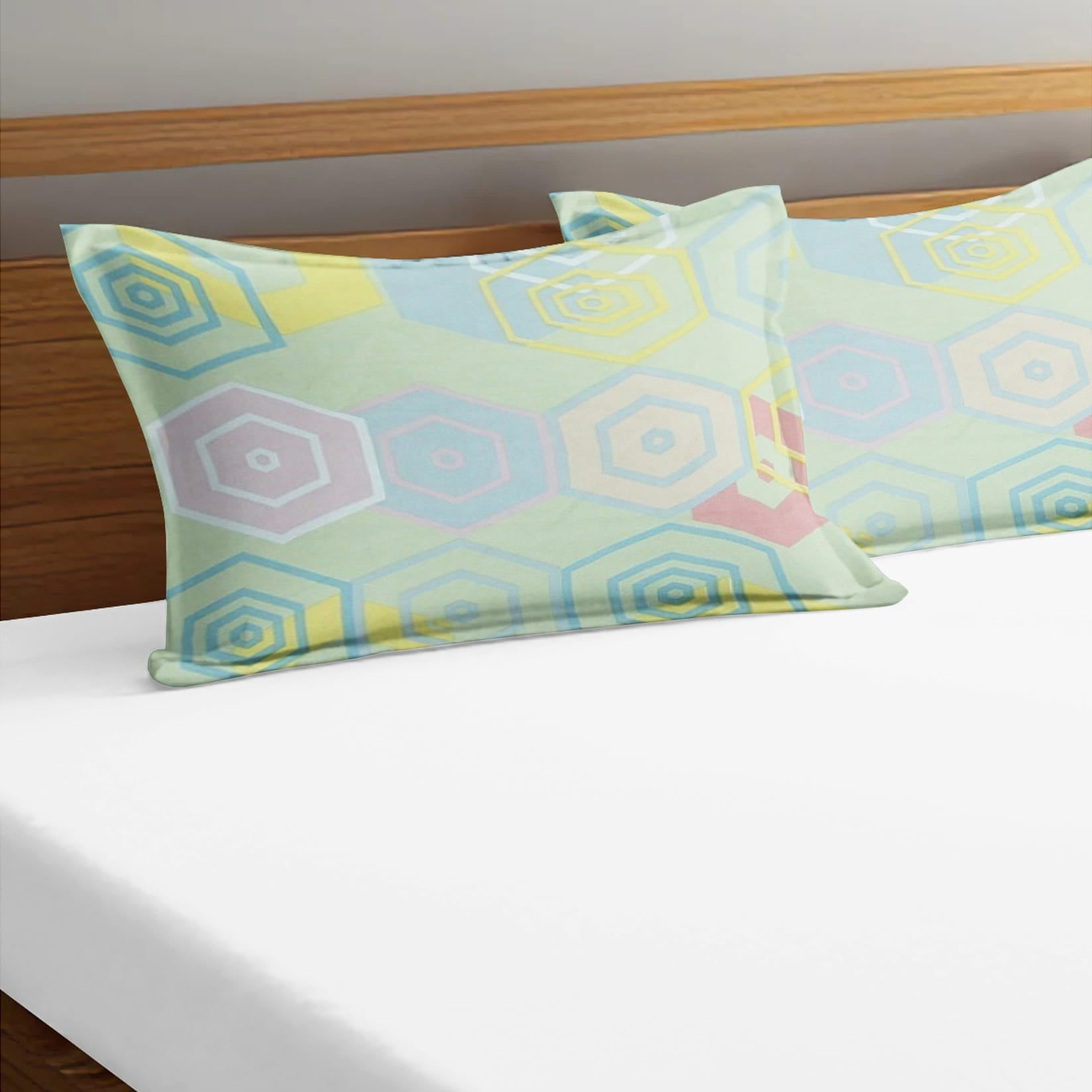 Soft Floral Print Pillow Cover Set In Multicolor Online At Best prices(2 Pcs)
