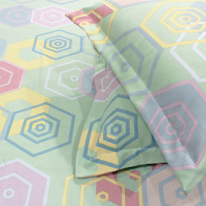 Cotton Floral Print 210 TC King Size Fitted Bedsheet In Multicolor At Best Prices