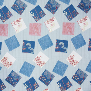 Cotton Geometrical Print 210 TC King Size Fitted Bedsheet In Multicolor