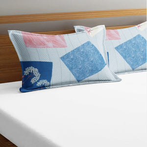 Soft Geometrical Print Pillow Cover Set In Multicolor Online At Best prices(2 Pcs)
