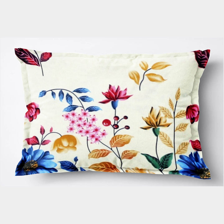 Soft Floral Print Pillow Cover Set In Multicolor Online At Best prices(2 Pcs)