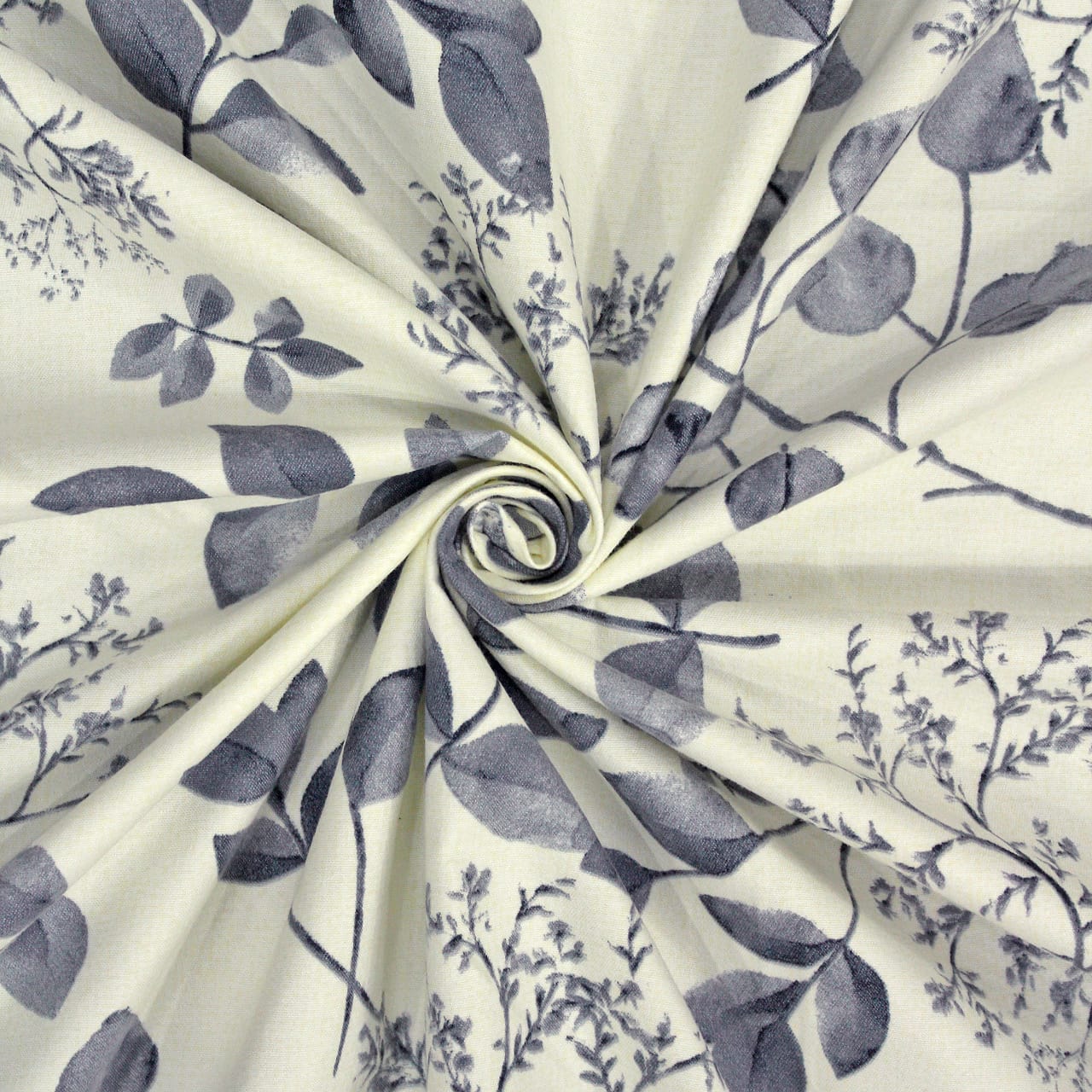 Cotton Floral Print 210 TC King Size Fitted Bedsheet In Cream At Best Prices