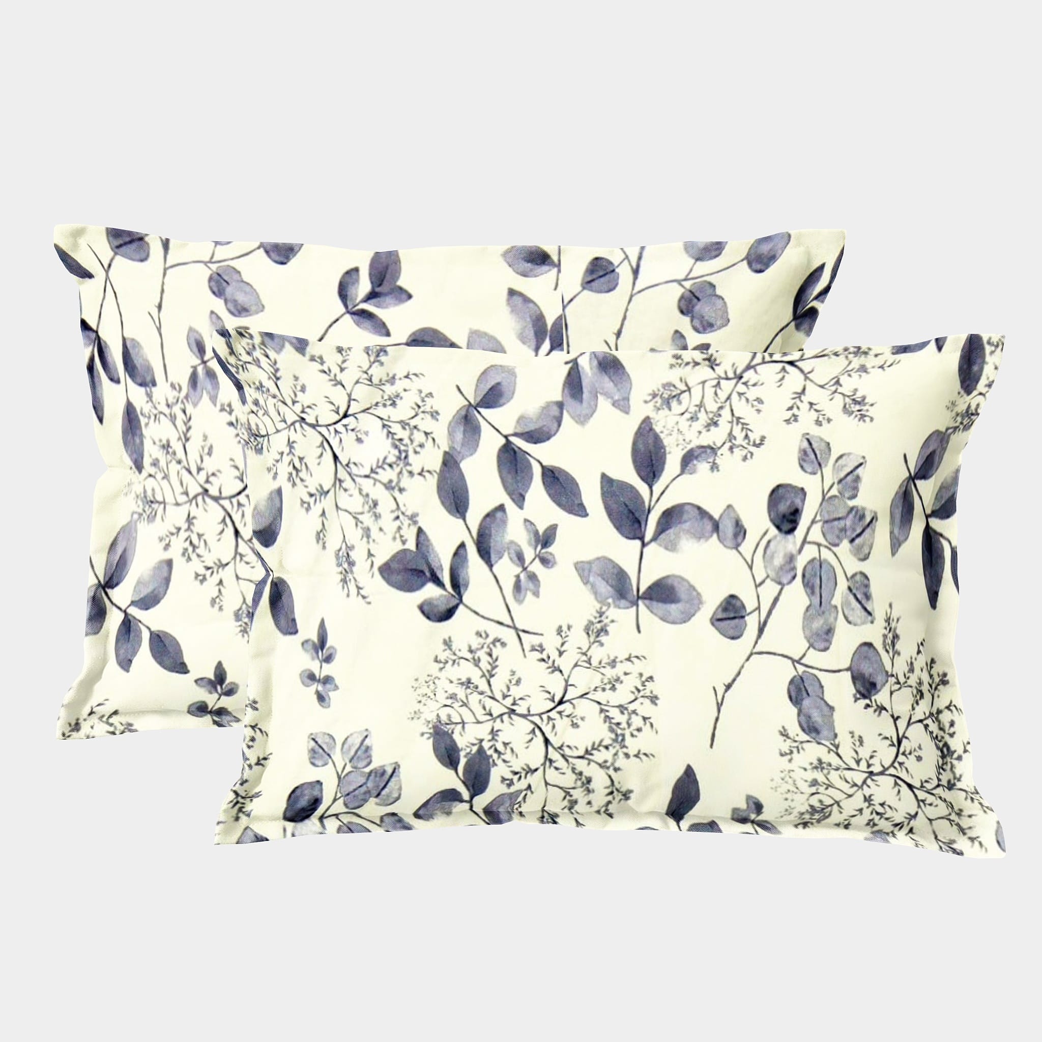 Soft Floral Print Pillow Cover Set In Multicolor Online At Best prices(2 Pcs)