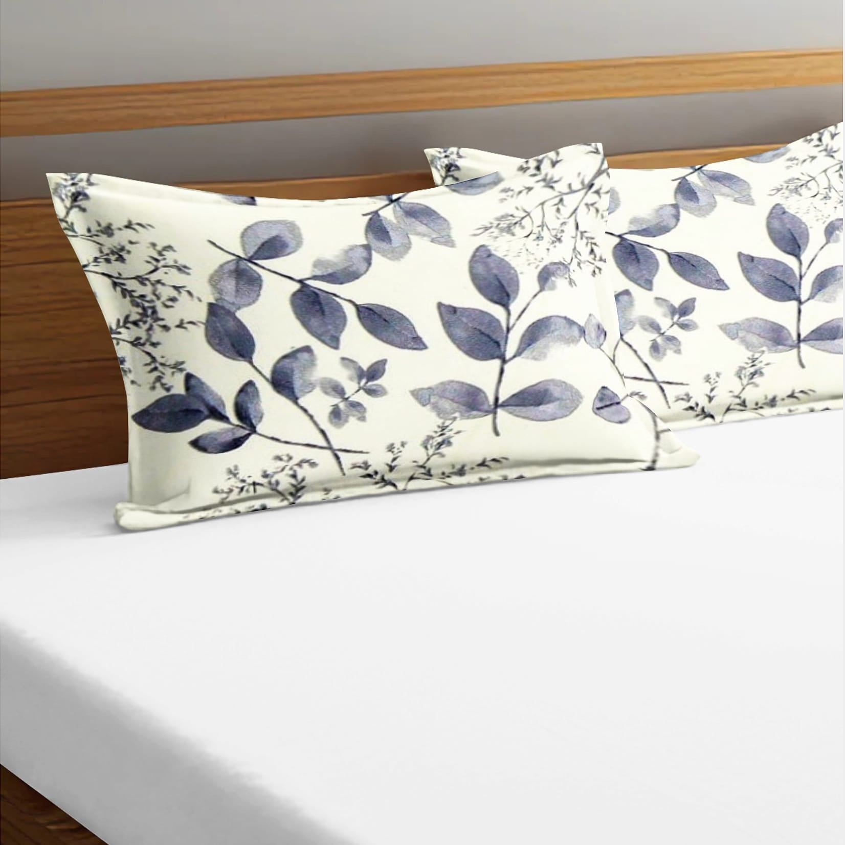 Soft Floral Print Pillow Cover Set In Multicolor Online At Best prices(2 Pcs)