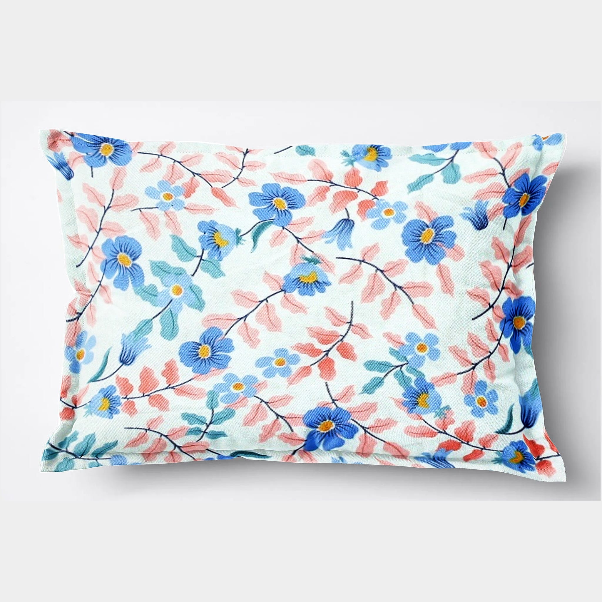 Soft Floral Print Pillow Cover Set In Multicolor Online At Best prices(2 Pcs)