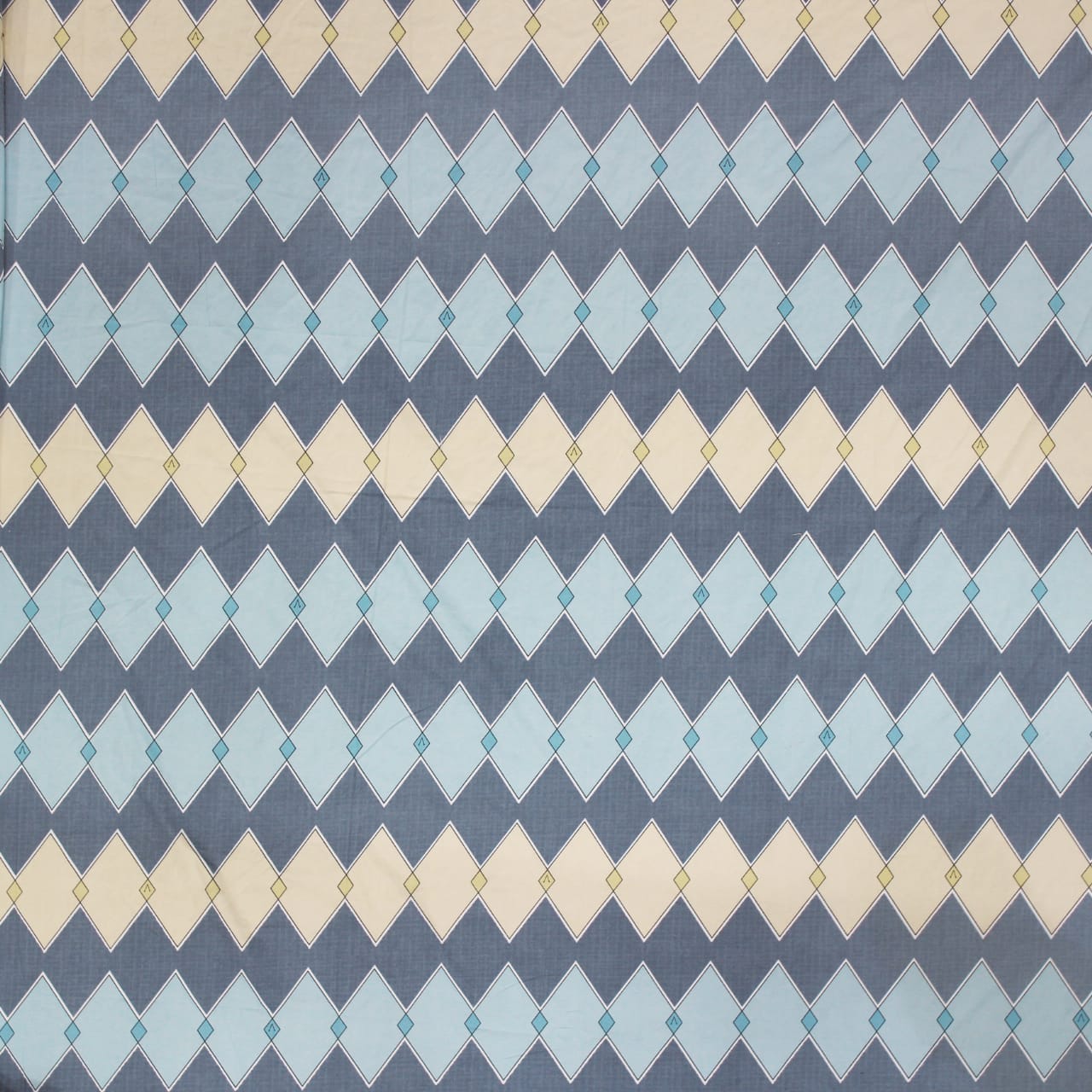 Cotton Geometrical Print 210 TC king Size Fitted Bedsheet In Multicolor Online In India