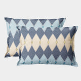 Soft Geometrical Print Pillow Cover Set In Multicolor Online At Best prices(2 Pcs)