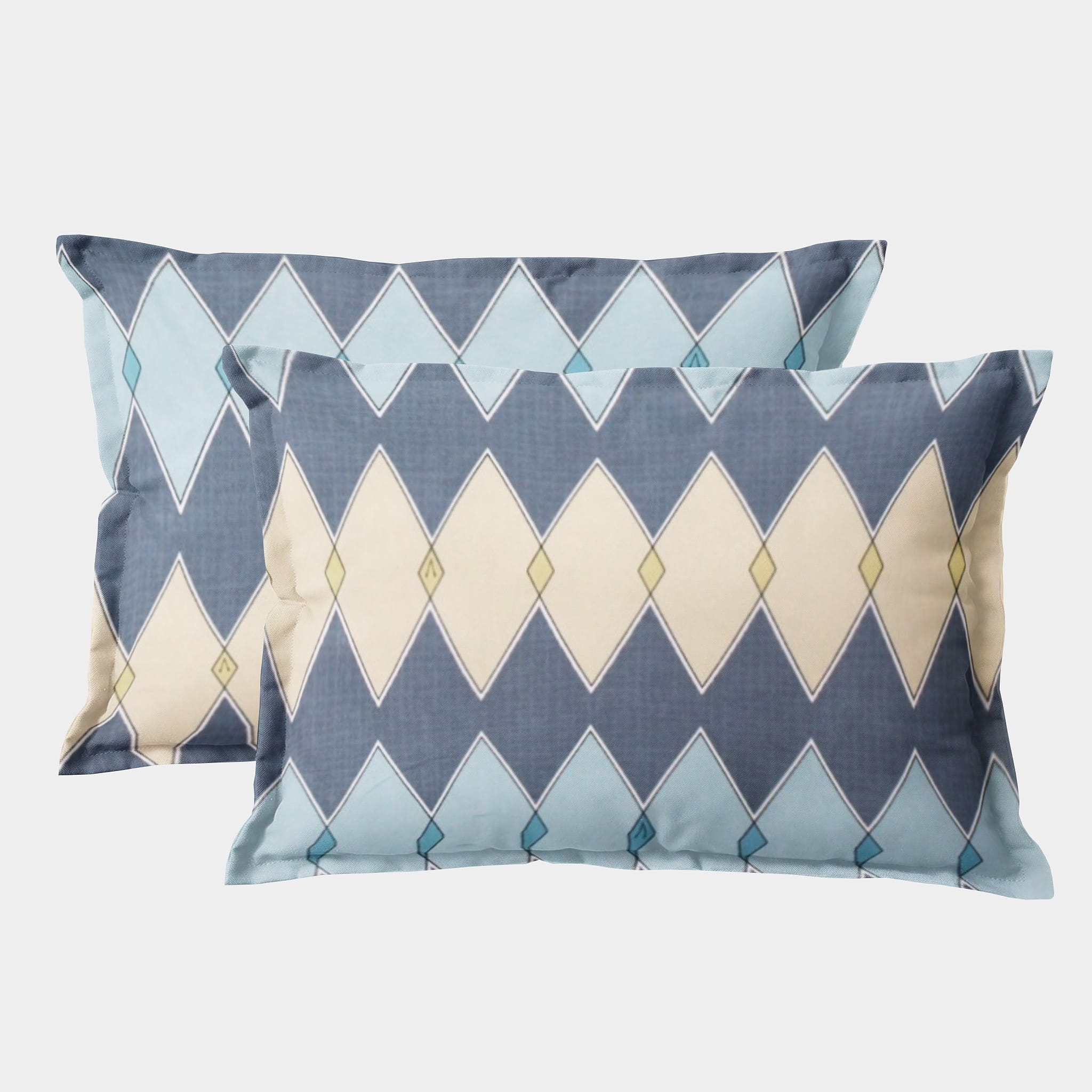 Soft Geometrical Print Pillow Cover Set In Multicolor Online At Best prices(2 Pcs)
