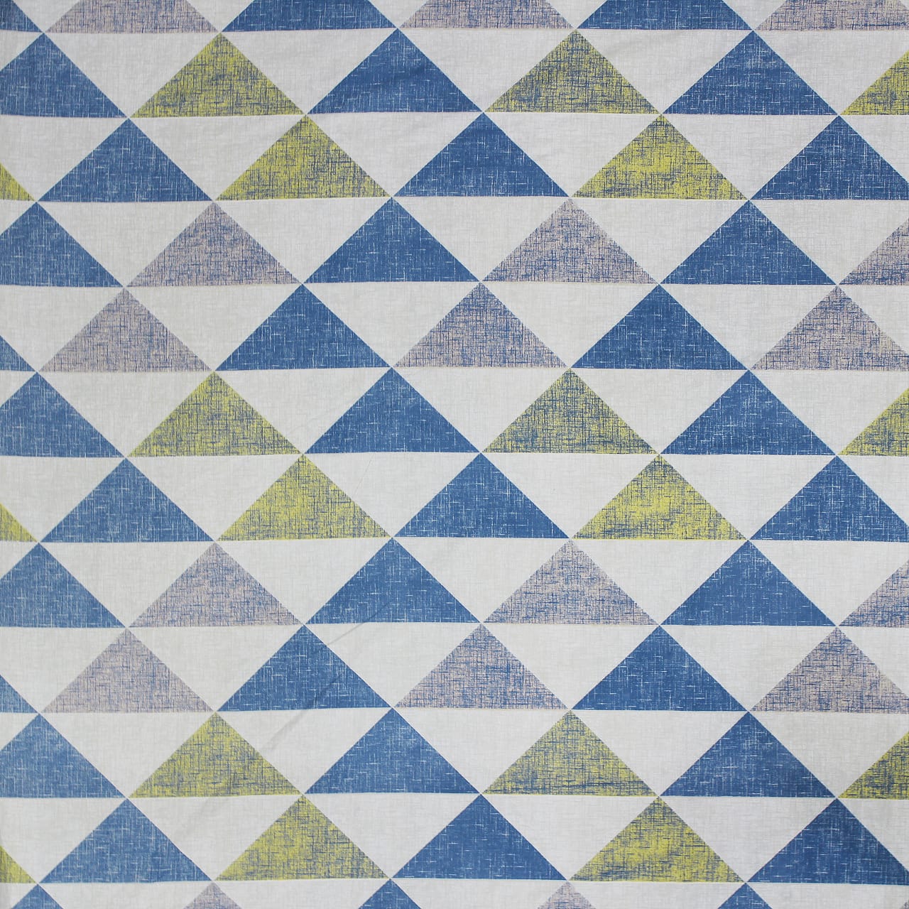 Cotton Geometrical Print 210 TC king Size Fitted Bedsheet In Multicolor Online In India