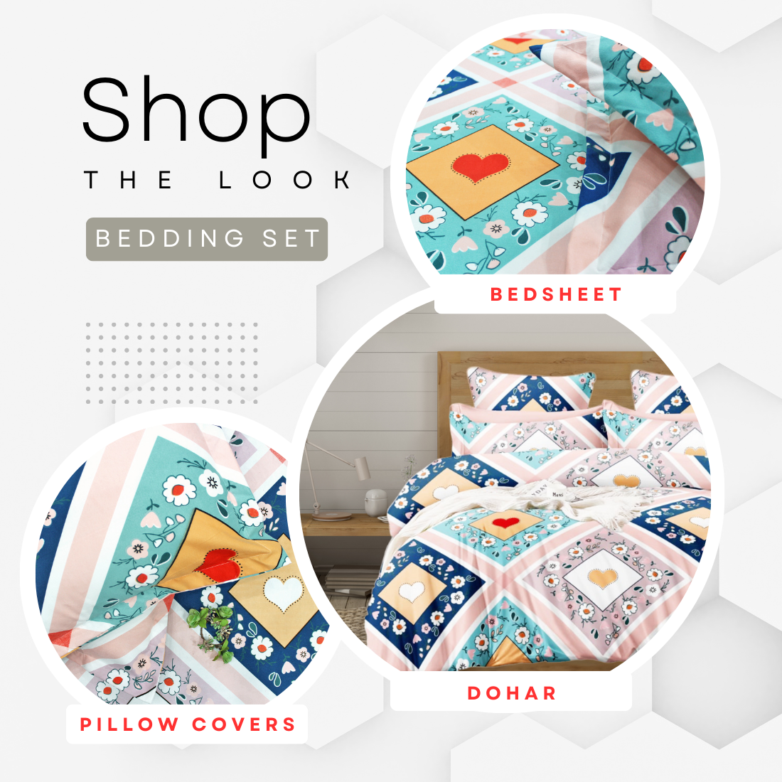 Cotton Floral Print 210 TC king Size Fitted Bedsheet In Multicolor Online In India