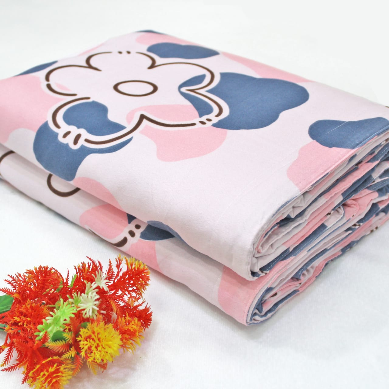Microfiber Floral Reversible AC Dohar Blanket, Multicolor