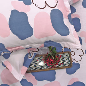 Soft Cotton Floral Print 210 TC Fitted Bedsheet In Multicolor At Best Prices