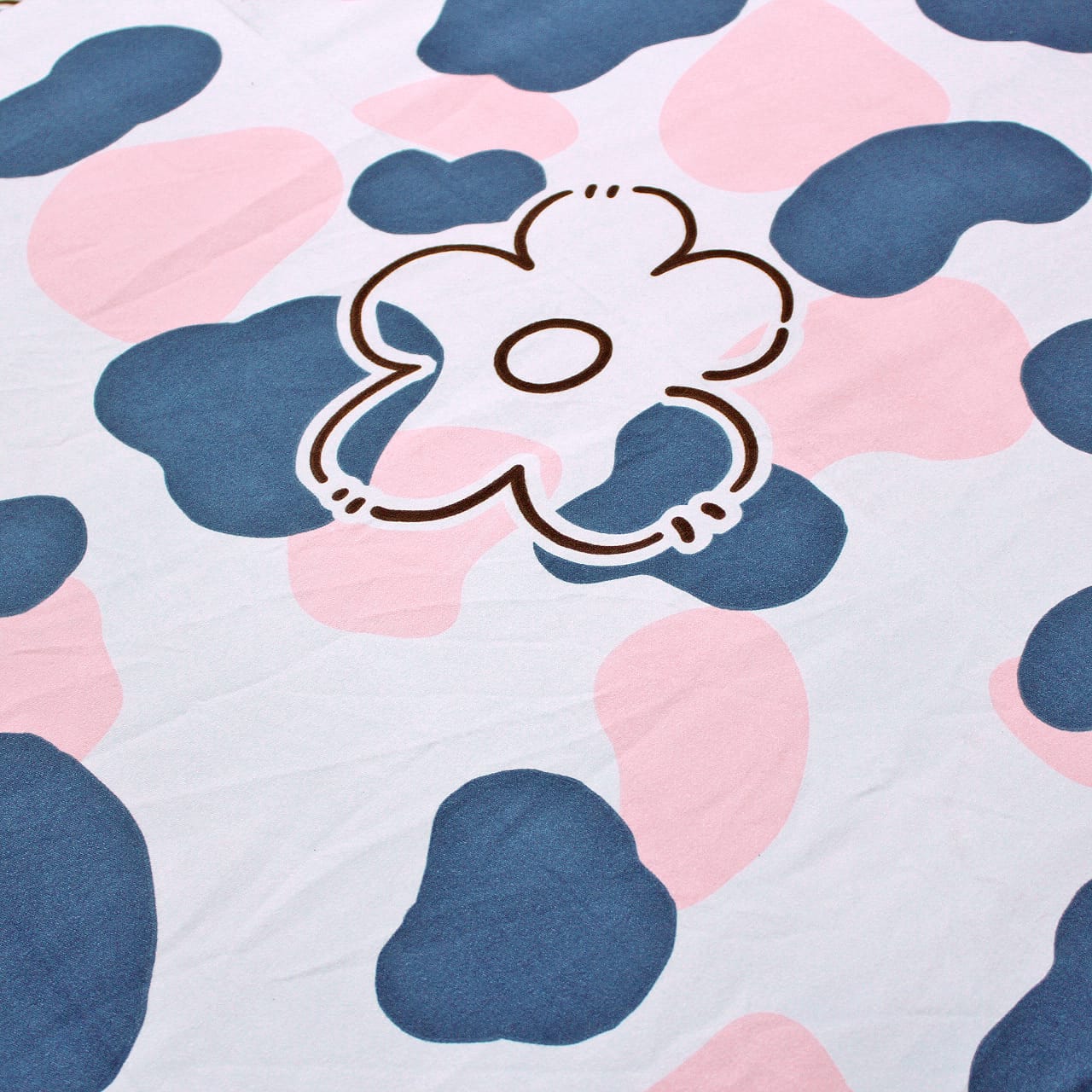 Soft Cotton Floral Print 210 TC Fitted Bedsheet In Multicolor At Best Prices