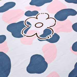 Soft Cotton Floral Print 210 TC Fitted Bedsheet In Multicolor At Best Prices