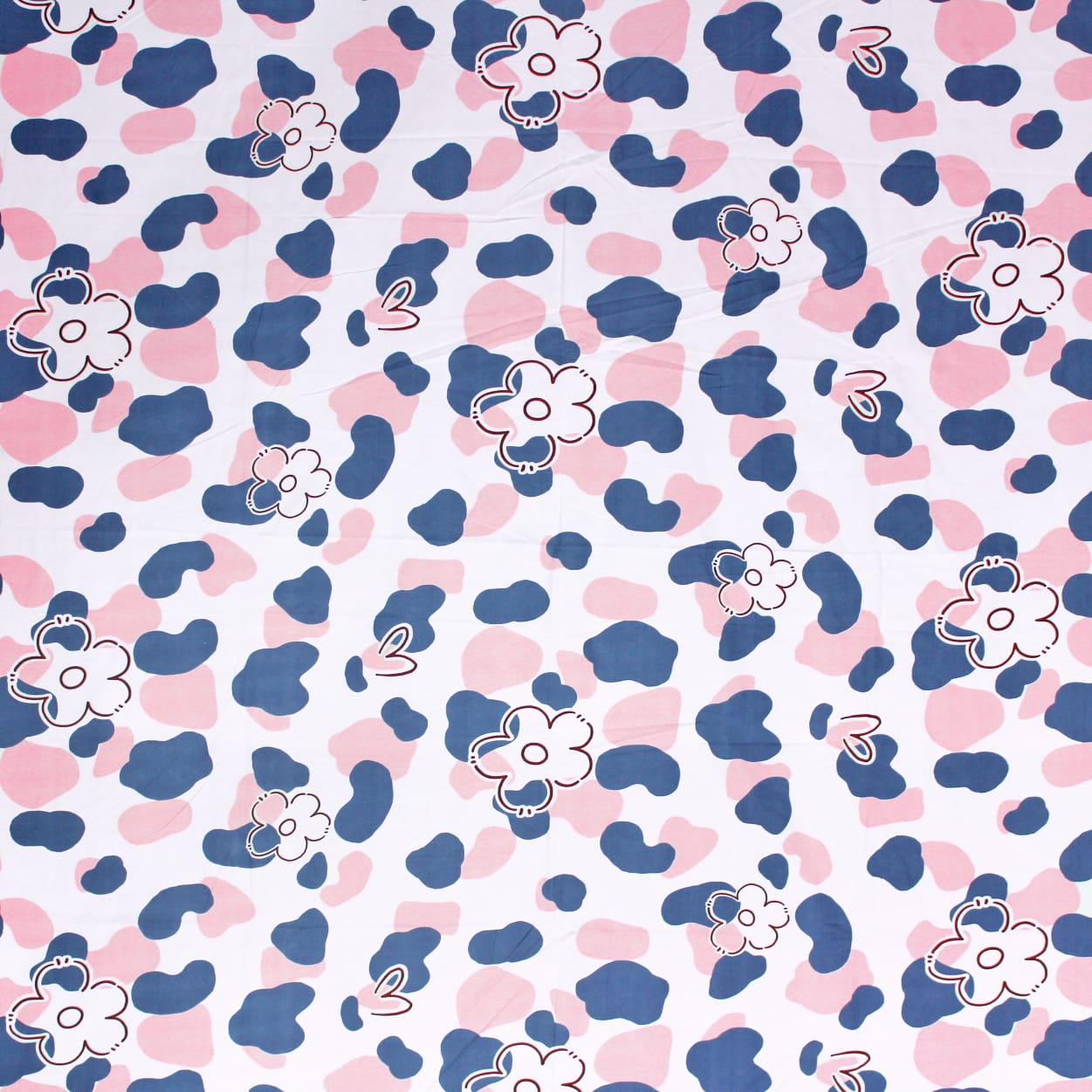 Soft Cotton Floral Print 210 TC Fitted Bedsheet In Multicolor At Best Prices