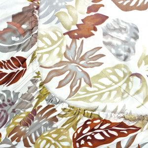 Soft Cotton Floral Print 210 TC Fitted Bedsheet In Multicolor At Best Prices