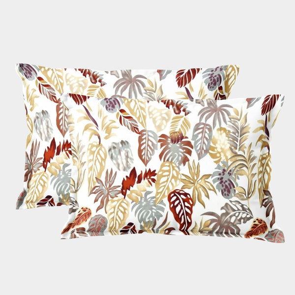 Printed Floral Set of 2 Pcs Pillow Cover - Multicolor