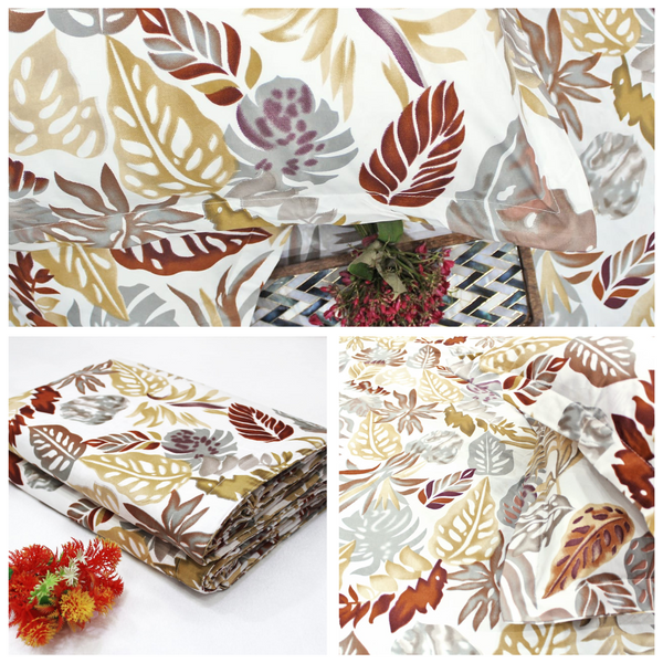 Multicolor Festive Collection Floral Dohar Bedsheet Set (4 Pc) online in India
