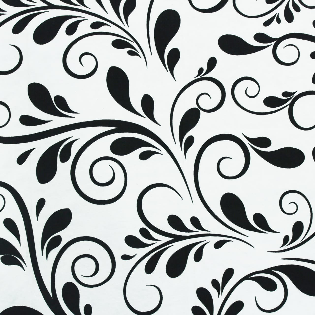 Cotton Floral Print 210 TC King Size Fitted Bedsheet In Black