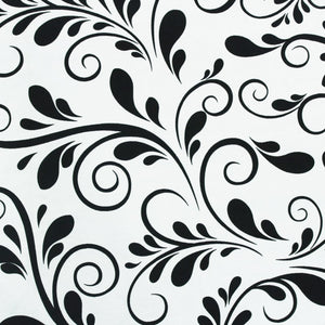 Cotton Floral Print 210 TC King Size Fitted Bedsheet In Black