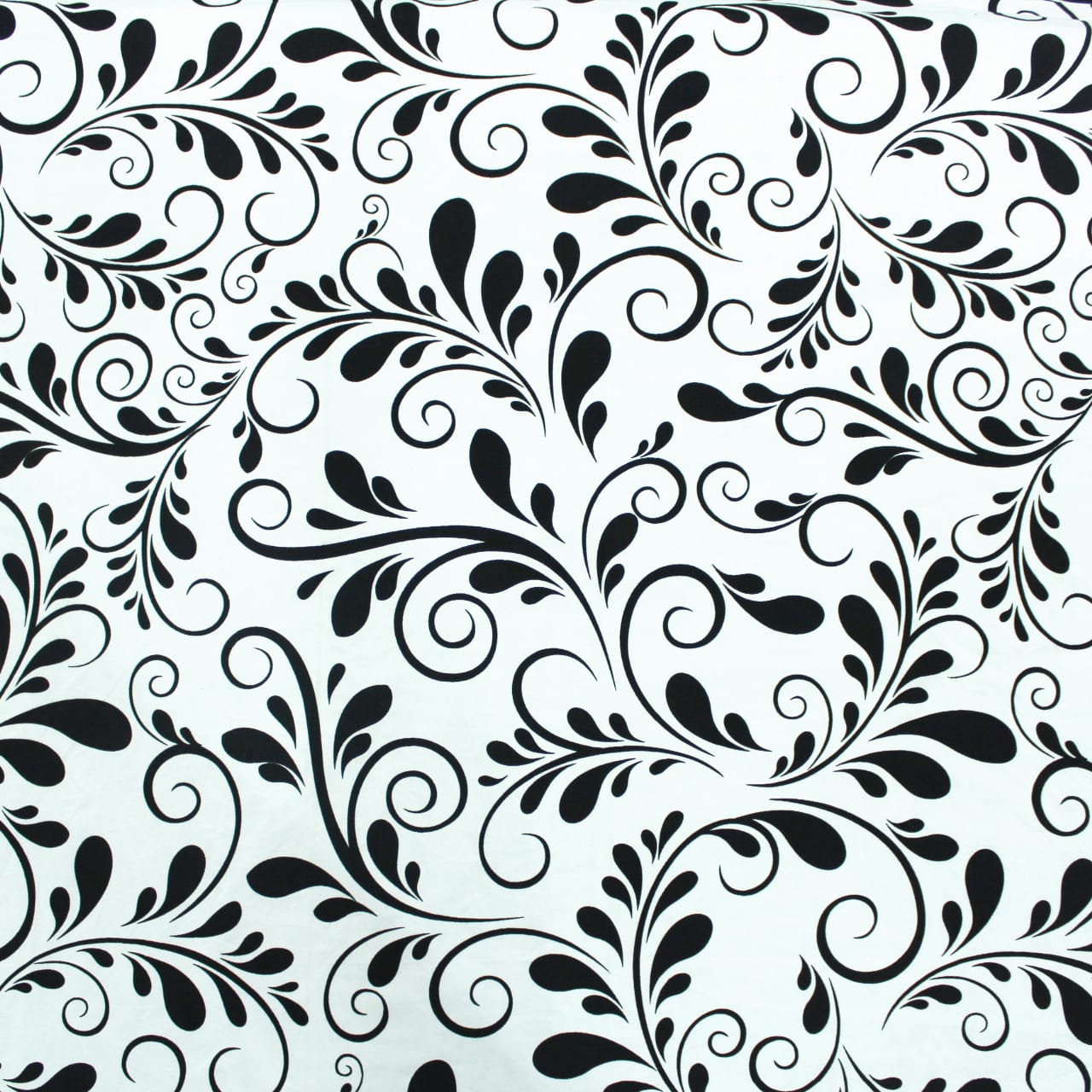 Cotton Floral Print 210 TC King Size Fitted Bedsheet In Black