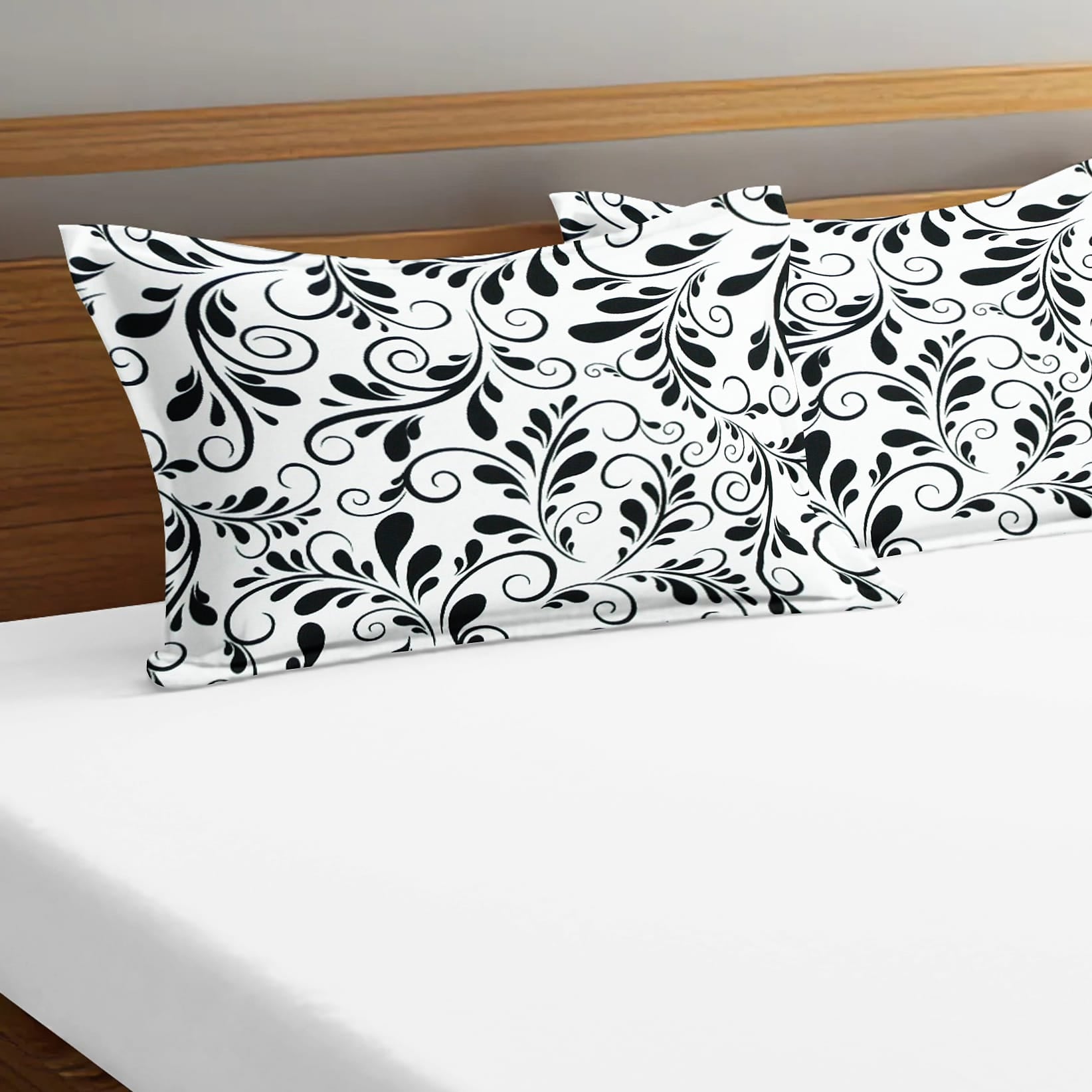 Printed Floral Set of 2 Pcs Pillow Cover - Multicolor
