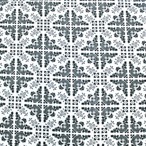 Cotton Floral Print 210 TC King Size Fitted Bedsheet In Black