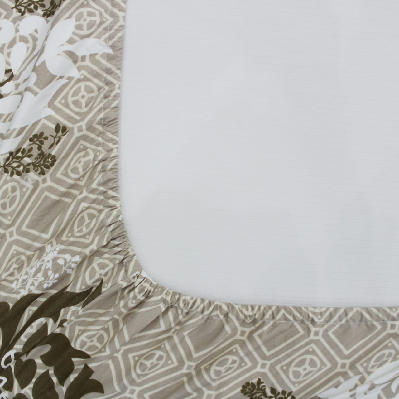Fitted Bedsheet In Khaki