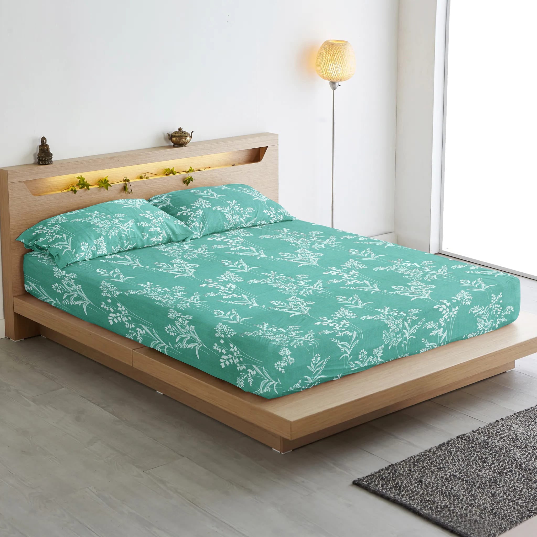 Fitted Bedsheet with Pillow Cover 