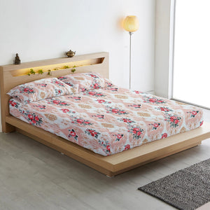 Fitted Bedsheet With Pillow Cover 