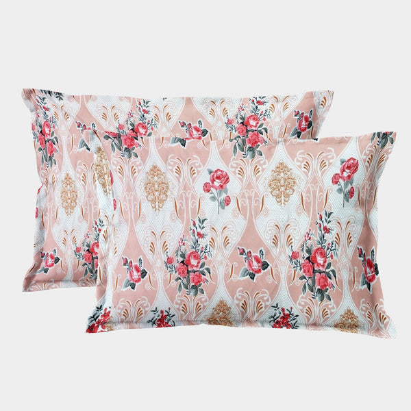 Printed Floral Set of 2 Pcs Pillow Cover - Multicolor