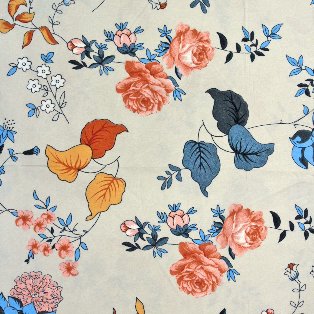 Full View Floral Fitted bedsheet design