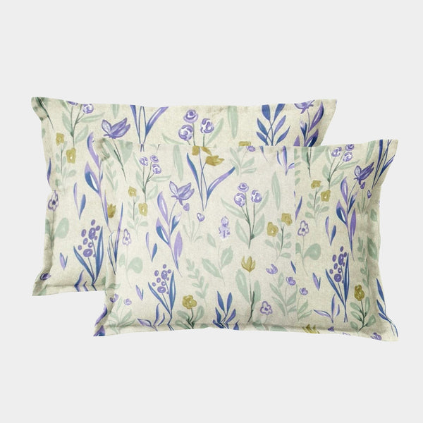 Printed Floral Set of 2 Pcs Pillow Cover - Multicolor