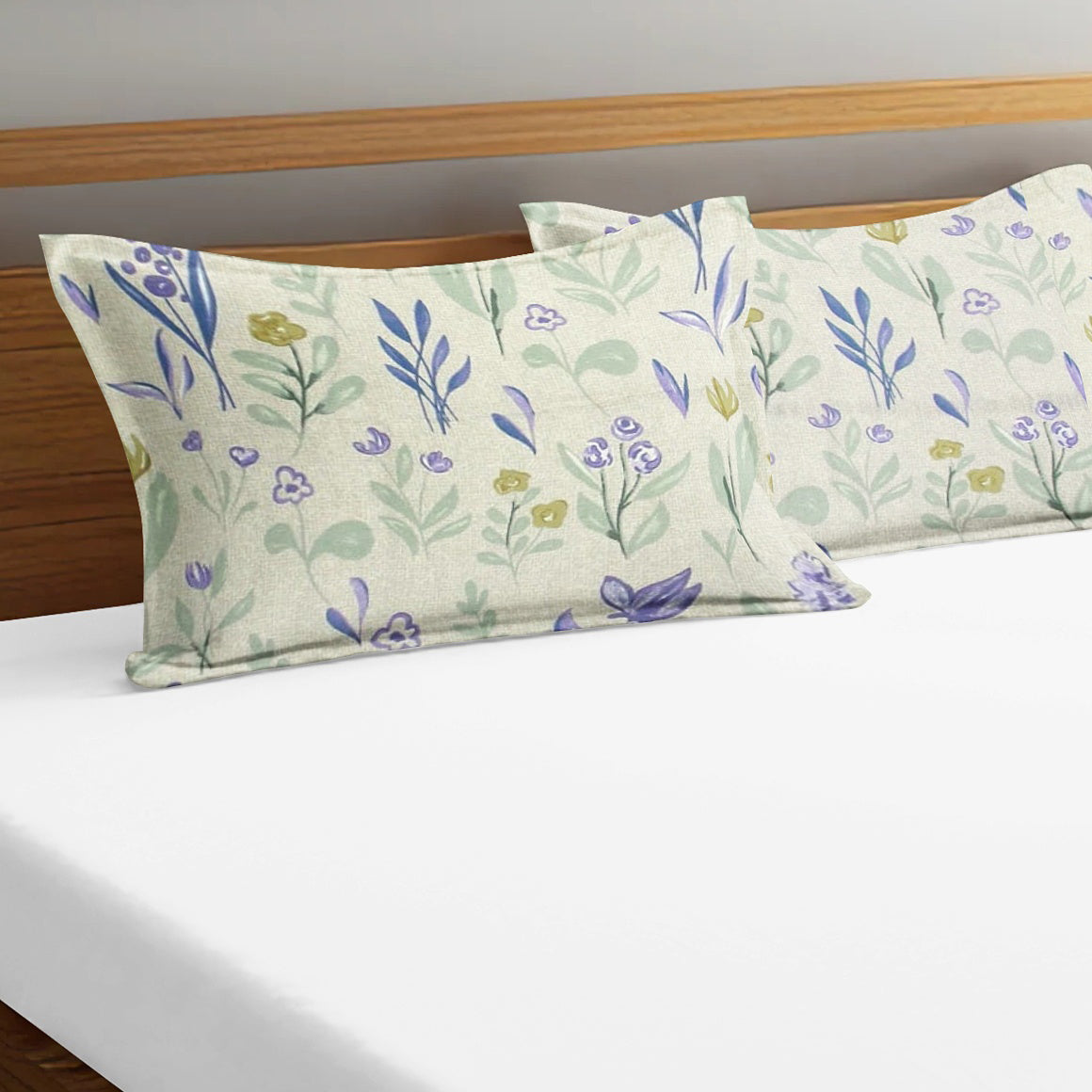 Printed Floral Set of 2 Pcs Pillow Cover - Multicolor