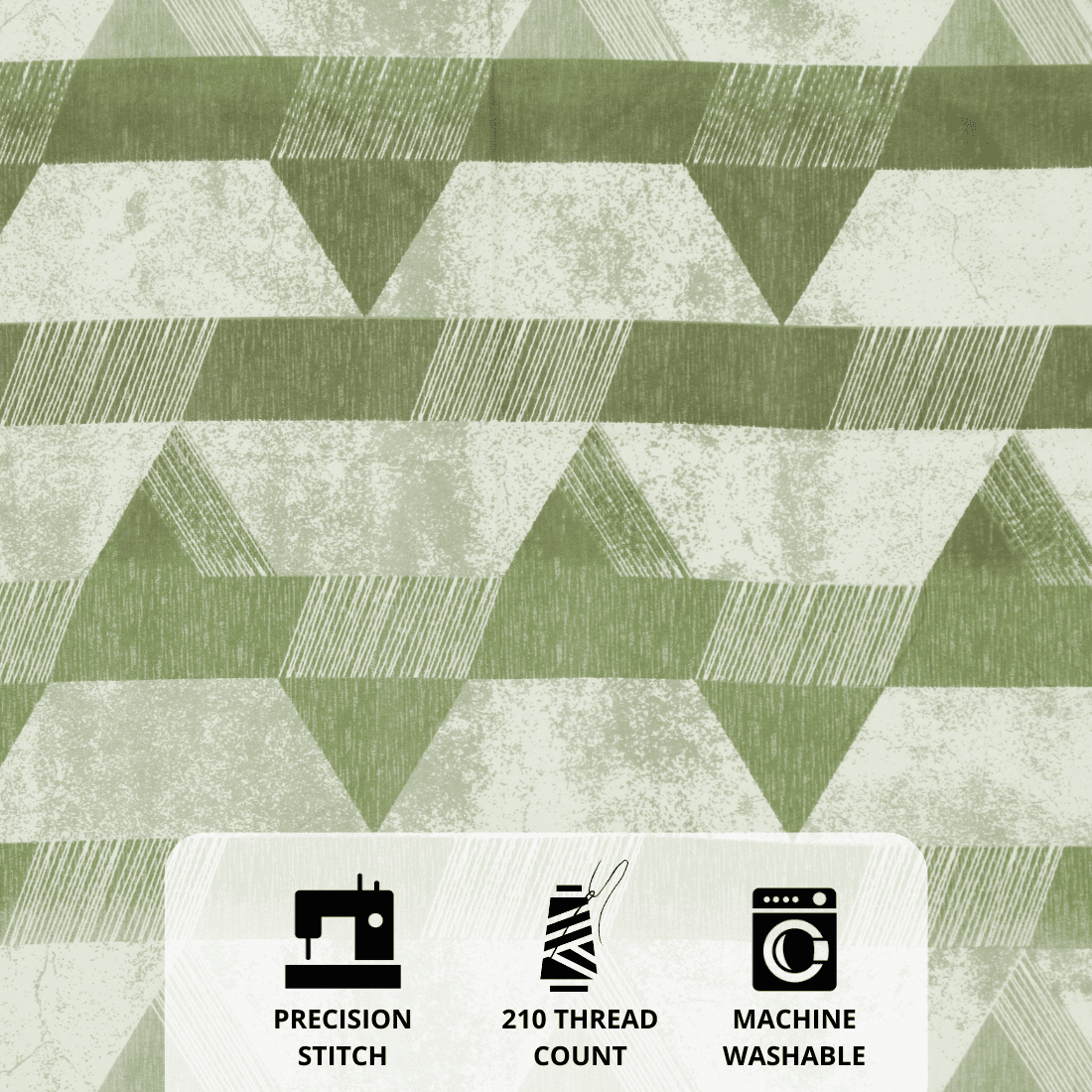 Full View Geometrical Fitted bedsheet  Design 