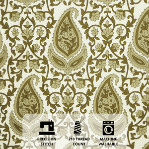 Close up of  Paisley Fitted bedsheet design