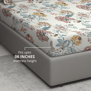 Floral Fitted Bedsheet 
