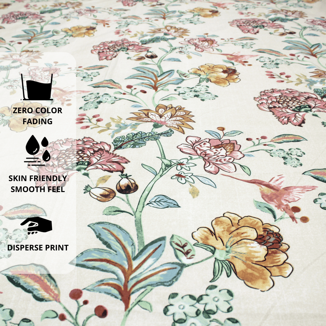 Floral Fitted bedsheet design