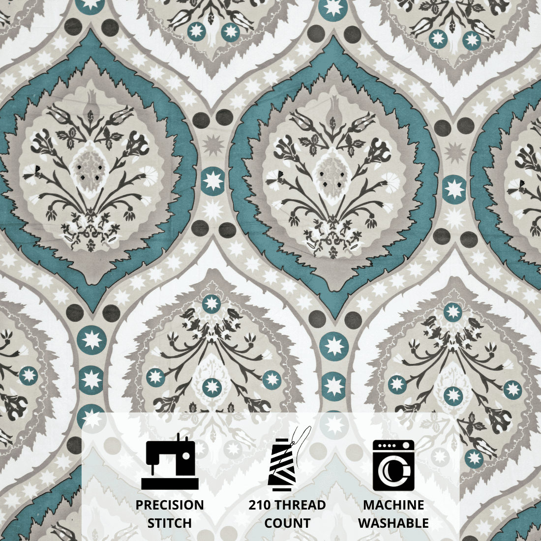 Close-up Fitted Bedsheet design
