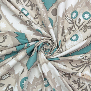 Fitted bedsheet Damask displayed in swirl