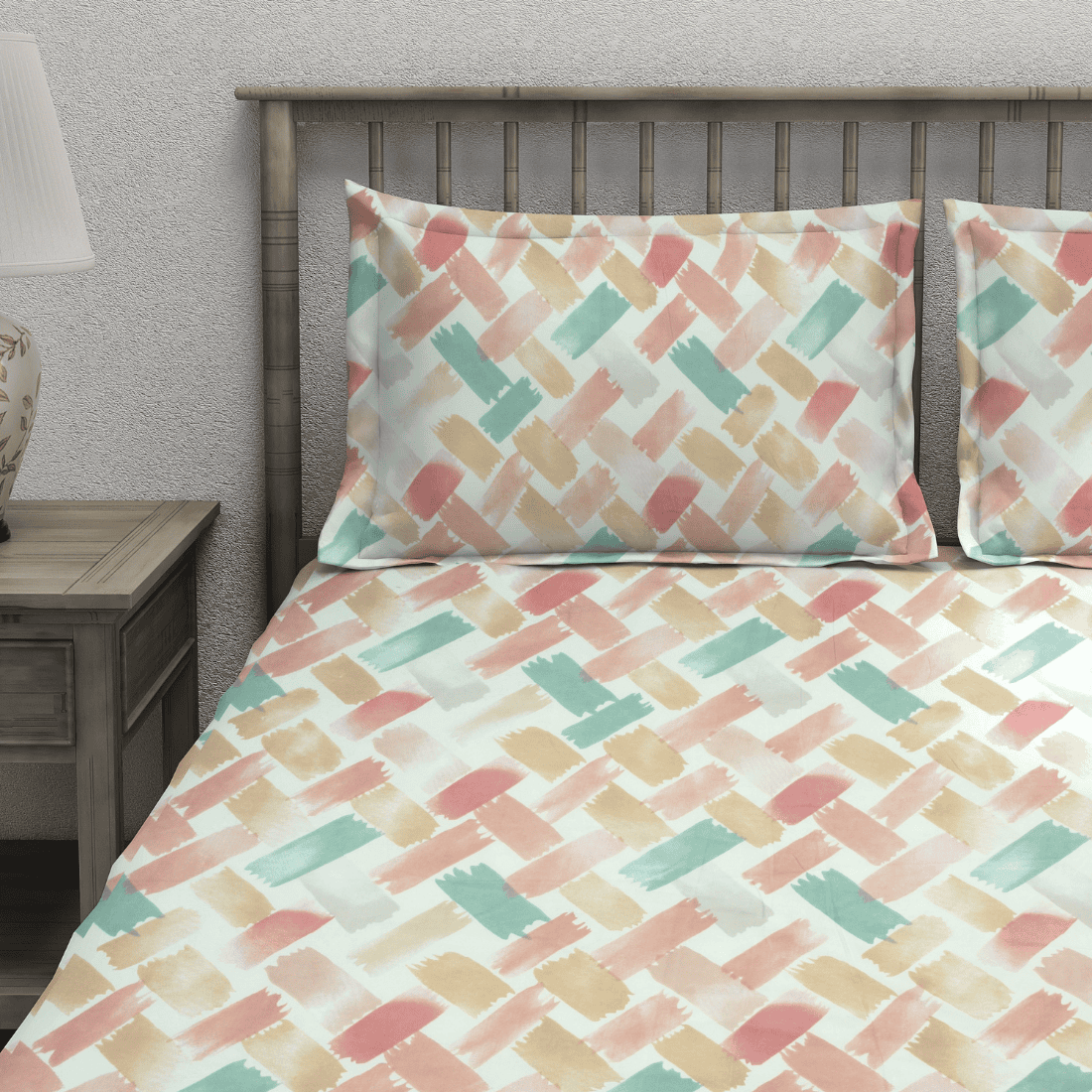 Fitted Bedsheet with Pillow Covers
