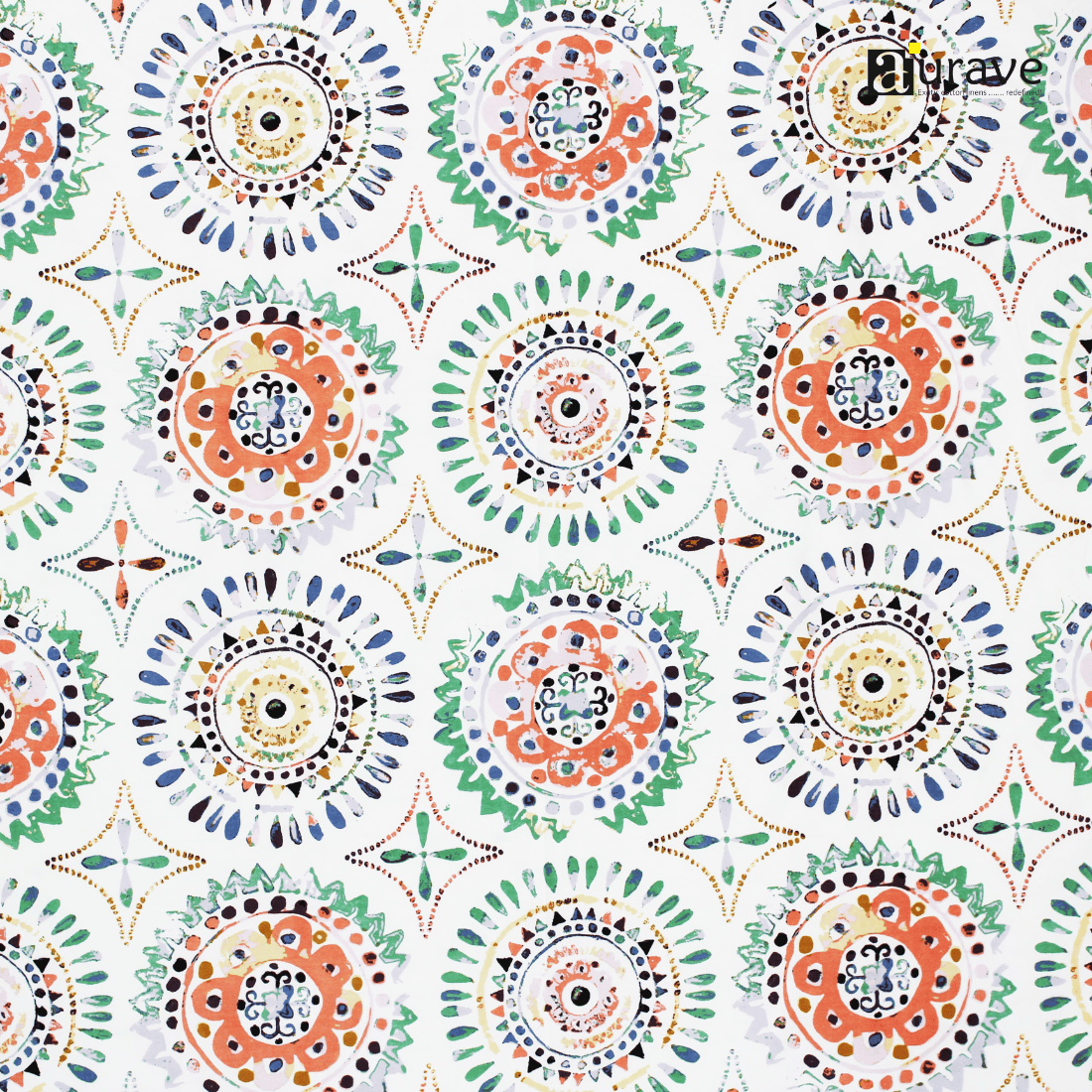 Close up View Printed Floral design 