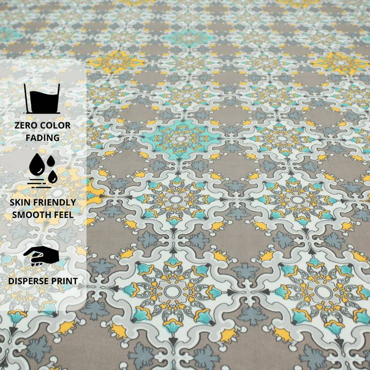 Damask fitted bedsheet design