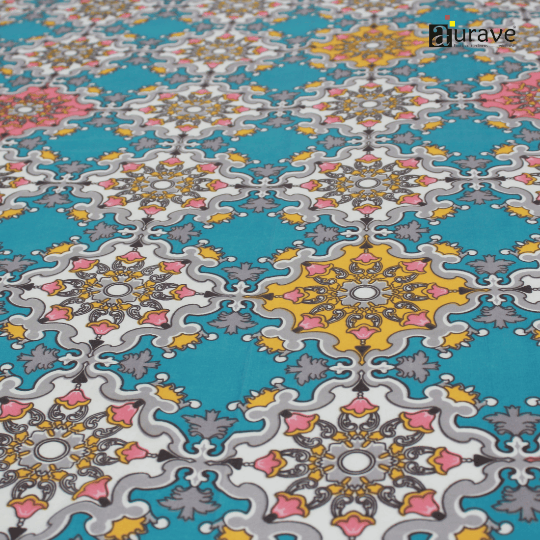 Close up Printed Floral  Design 