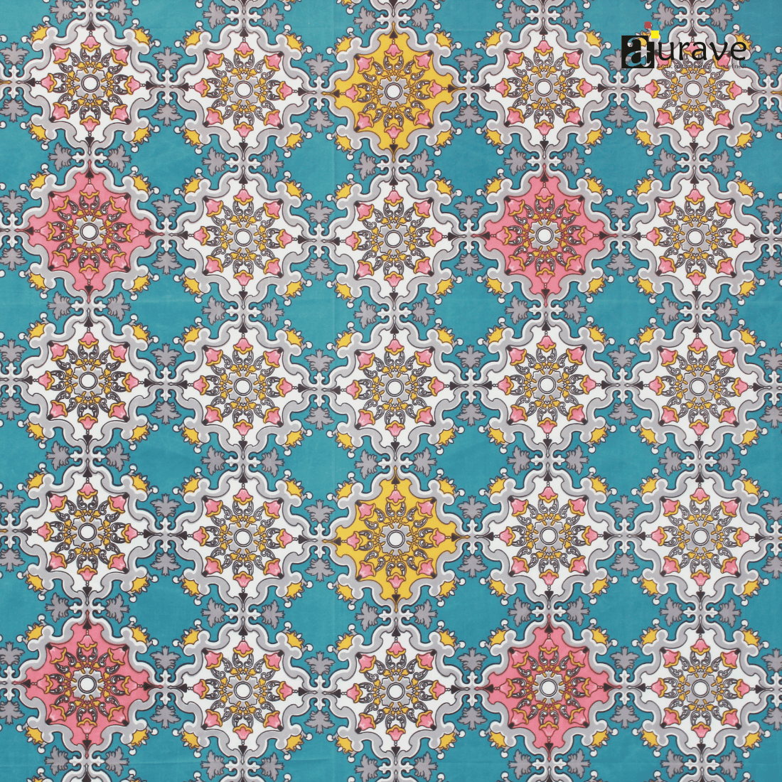 Close up Printed Floral  Design 