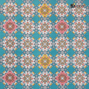 Close up Printed Floral  Design 
